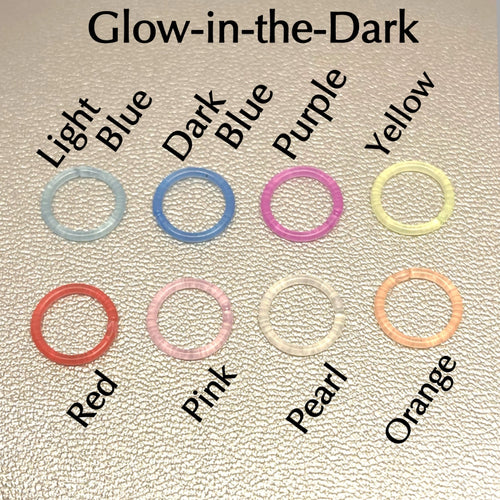 Glow-in-the-Dark Acrylic Cartilage Clicker Hoop