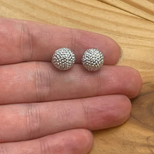 Load image into Gallery viewer, 10mm Silver Crystal Ball Studs