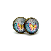 Load image into Gallery viewer, 10mm Ulysses Butterfly Studs (Stainless Steel)