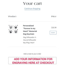 Load image into Gallery viewer, Personalized Pet Keychain