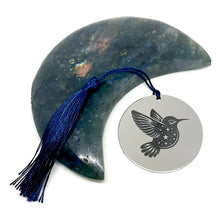 Load image into Gallery viewer, Starry Night Hummingbird Bookmark (Choose Your Tassel)