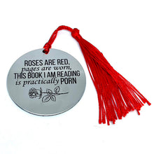 Load image into Gallery viewer, Roses are Red Bookmark (Choose Your Tassel)