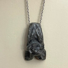 Load image into Gallery viewer, Yooperlite Bat Necklace (Stainless Steel)