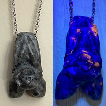 Load image into Gallery viewer, Yooperlite Bat Necklace (Stainless Steel)