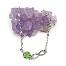 Load image into Gallery viewer, Infinity Birthstone Anklet (Stainless Steel)