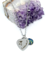 Load image into Gallery viewer, "I love my Chihuahua" 3-in-1 Necklace (Stainless Steel)