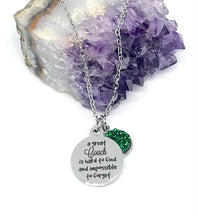 Load image into Gallery viewer, "A great Coach is hard to find and impossible to forget" 3-in-1 Necklace (Stainless Steel)