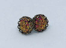 Load image into Gallery viewer, 10mm Karma Druzy Studs