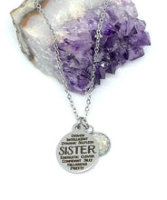 Load image into Gallery viewer, SISTER Word Collage 3-in-1 Necklace (Stainless Steel)