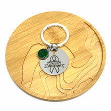 Load image into Gallery viewer, Liver Cancer Survivor Research Keychain (Stainless Steel)
