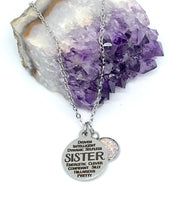 Load image into Gallery viewer, SISTER Word Collage 3-in-1 Necklace (Stainless Steel)