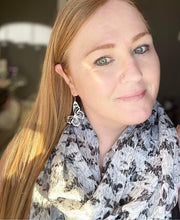 Load image into Gallery viewer, Silver Butterfly Drop Earrings