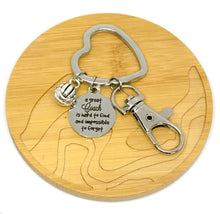 Load image into Gallery viewer, "A great Coach is hard to find and impossible to forget" Keychain