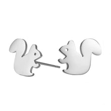 Load image into Gallery viewer, Squirrel Studs (Stainless Steel)