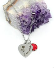 Load image into Gallery viewer, "I love my Chihuahua" 3-in-1 Necklace (Stainless Steel)
