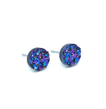 Load image into Gallery viewer, 8mm Mystic Druzy Studs