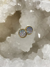 Load image into Gallery viewer, 8mm Light Pink Druzy Studs