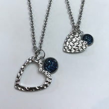 Load image into Gallery viewer, “One Love, One Heart” Mother-Daughter Necklace Set (Stainless Steel)