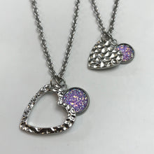 Load image into Gallery viewer, “One Love, One Heart” Mother-Daughter Necklace Set (Stainless Steel)