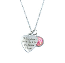 Load image into Gallery viewer, “The Love Between a Grandmother and her Grandchildren is Forever” Necklace (Stainless Steel)