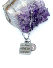 Load image into Gallery viewer, Serenity Prayer 3-in-1 Necklace (Stainless Steel)