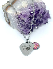 Load image into Gallery viewer, “Faith” 3-in-1 Necklace (Stainless Steel)
