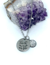 Load image into Gallery viewer, “Faith over Fear” 3-in-1 Necklace (Stainless Steel)