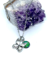 Load image into Gallery viewer, Fluttering Butterfly 3-in-1 Necklace (Stainless Steel)