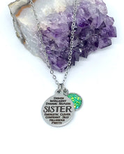 Load image into Gallery viewer, SISTER Word Collage 3-in-1 Necklace (Stainless Steel)