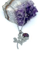 Load image into Gallery viewer, Dance of the Dragonflies 3-in-1 Necklace (Stainless Steel)