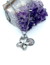 Load image into Gallery viewer, Fluttering Butterfly 3-in-1 Necklace (Stainless Steel)