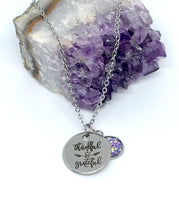 Load image into Gallery viewer, “Thankful & Grateful” 3-in-1 Necklace (Stainless Steel)
