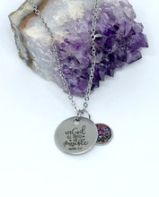 Load image into Gallery viewer, “With God All Things Are Possible” 3-in-1 Necklace (Stainless Steel)