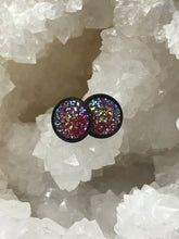 Load image into Gallery viewer, 12mm Dark Pink Druzy