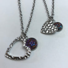 Load image into Gallery viewer, “One Love, One Heart” Mother-Daughter Necklace Set (Stainless Steel)