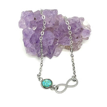 Load image into Gallery viewer, Infinity Birthstone Anklet (Stainless Steel)