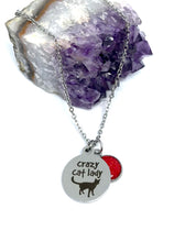 Load image into Gallery viewer, Crazy Cat Lady 3-in-1 Necklace (Stainless Steel)