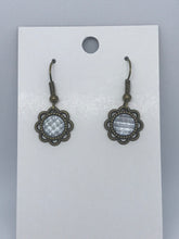 Load image into Gallery viewer, Floral Drop Earrings (Antique Bronze)