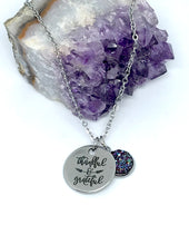 Load image into Gallery viewer, “Thankful & Grateful” 3-in-1 Necklace (Stainless Steel)