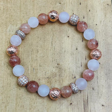 Load image into Gallery viewer, 8mm Rose Gold Pave Bracelet