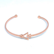 Load image into Gallery viewer, Geometric Cuff Bracelet (Stainless Steel)