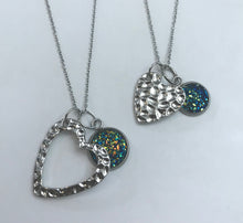 Load image into Gallery viewer, “One Love, One Heart” Mother-Daughter Necklace Set (Stainless Steel)