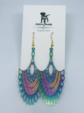 Load image into Gallery viewer, Rainbow Bohemian Drop Earrings (Surgical Steel)