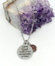 Load image into Gallery viewer, "A great Coach is hard to find and impossible to forget" 3-in-1 Necklace (Stainless Steel)