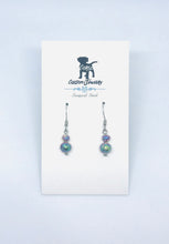 Load image into Gallery viewer, Dainty Rainbow Hematite Drop Earrings