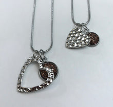 Load image into Gallery viewer, “One Love, One Heart” Mother-Daughter Necklace Set (Stainless Steel)