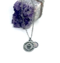Load image into Gallery viewer, “Grandmas are moms” 3-in-1 Necklace (Stainless Steel)