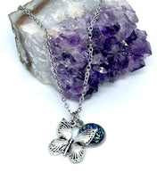 Load image into Gallery viewer, Fluttering Butterfly 3-in-1 Necklace (Stainless Steel)