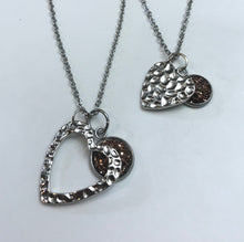 Load image into Gallery viewer, “One Love, One Heart” Mother-Daughter Necklace Set (Stainless Steel)