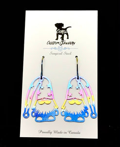 Rainbow Home Gnome Drop Earrings